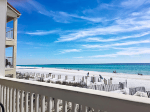 30a beach rentals, florida seagrove beach bedroom beach front 30a balcony