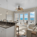 30a beachfront rentals, florida 30a, living room view of beach 30a