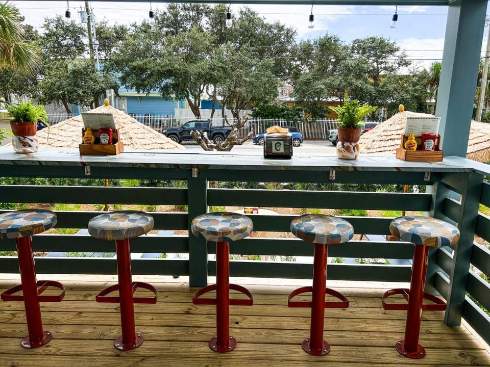 30a barstools overlooking scenic highwy 30a
