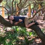 eric laying down on the 30a tree along seaside florida art district