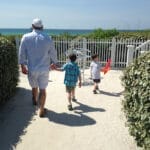30a seaside restaurant walking along with dad and kids, 30a gourment meals